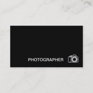 Minimalist Photographer Business Card