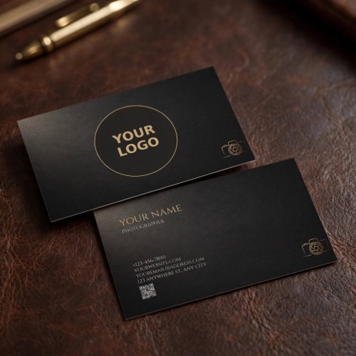 Minimalist Photographer Business Card