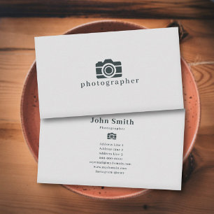 Minimalist Photographer Business Card