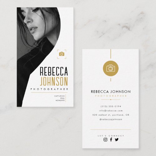 Minimalist Photographer Business Card Template