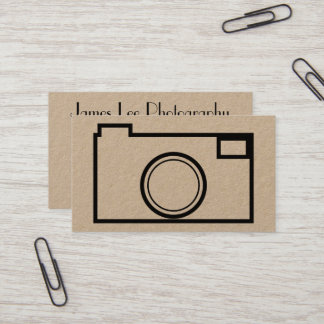 Minimalist Photography Business Card