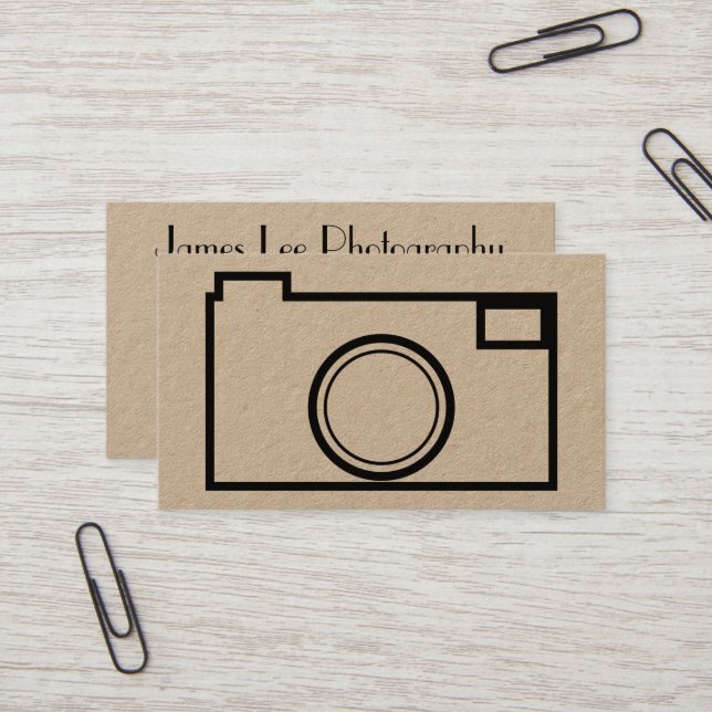Minimalist Photography Business Card (Front/Back In Situ)
