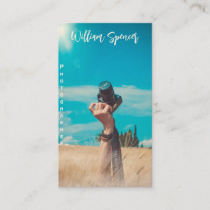 Minimalist Photography Full Photo Simple Business Card
