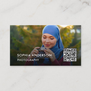 Minimalist Photography Full Photo Simple Business  Card