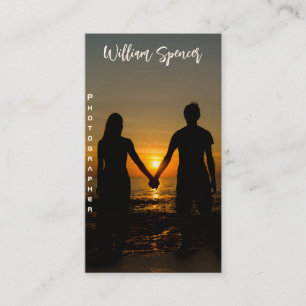 Minimalist Photography Full Photo Simple Business Card