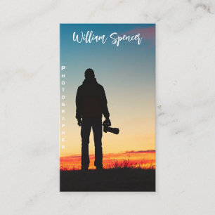 Minimalist Photography Full Photo Simple Business Card