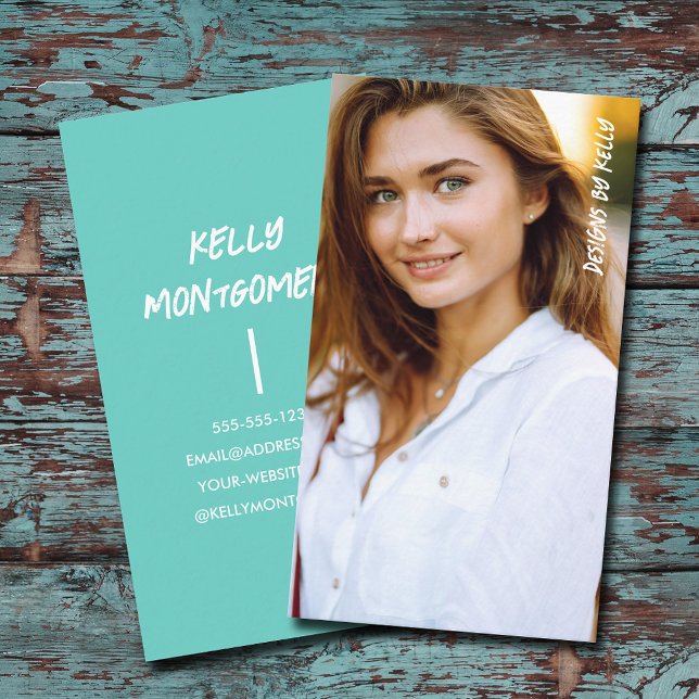 Minimalist Photography Full Photo Simple Business Card (Creator Uploaded)