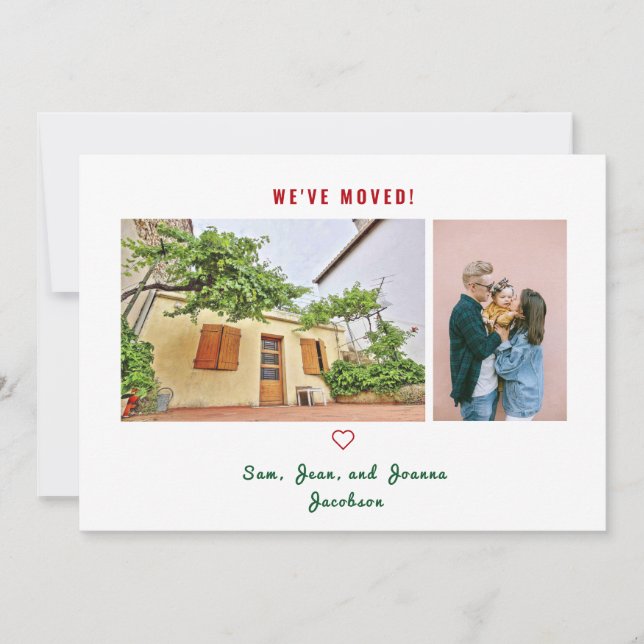 Minimalist Photos We've Moved Moving Announcement (Front)