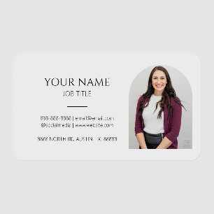 Minimalist Picture Photo Professional Modern Clear Business Cards