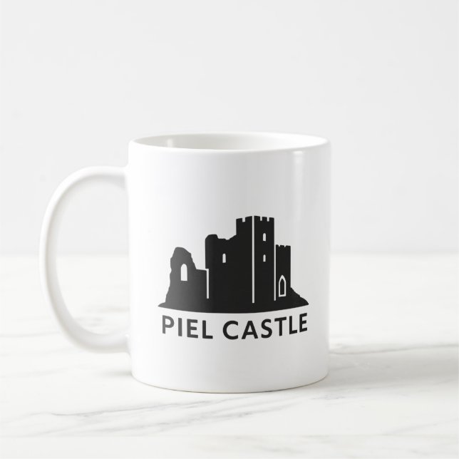 Minimalist Piel Castle Mug – Historic Gift from En (Left)