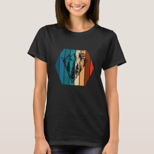 Minimalist pine trees forest vintage T-Shirt