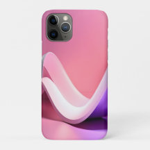 Minimalist Pink Abstract Fluid Wave