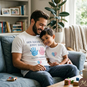 Minimalist Pink and Blue Watercolor Heart Kids T-S T-Shirt