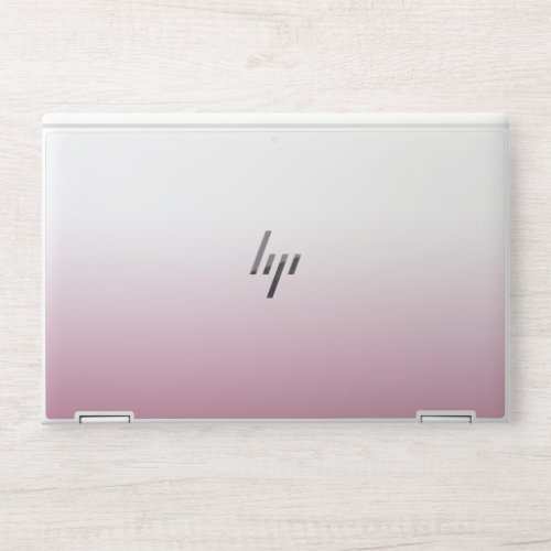 Minimalist Pink and White Elegant Gradient HP Laptop Skin