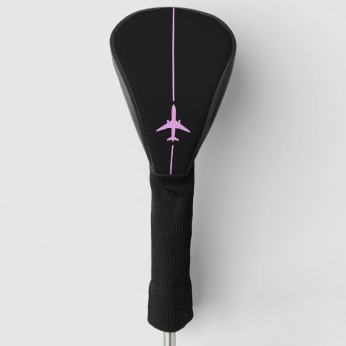Minimalist Pink Aviation Golf Head Cover