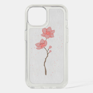Minimalist Pink Sakura Cherry Blossom Floral Art P iPhone 15 Case