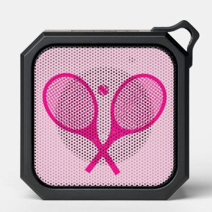 Minimalist Pink Tennis Rackets Ball      Bluetooth Speaker