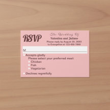 Minimalist Pink With Dark Burgundy Text Wedding