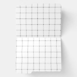 Minimalist Plaid Grid File Folder Set