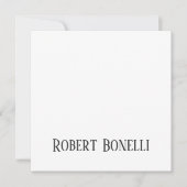 Minimalist Plain Black & White Modern Plain (Front)