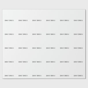 Minimalist Plain Black & White Modern Plain Wrapping Paper