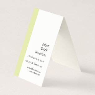 Minimalist Plain Cream Color Modern Business Card