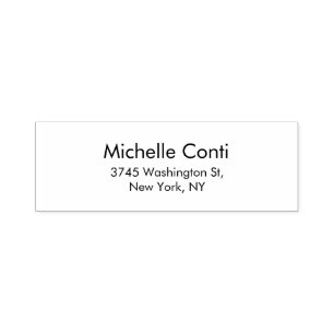 Minimalist Plain Elegant Legible Modern Self-inking Stamp