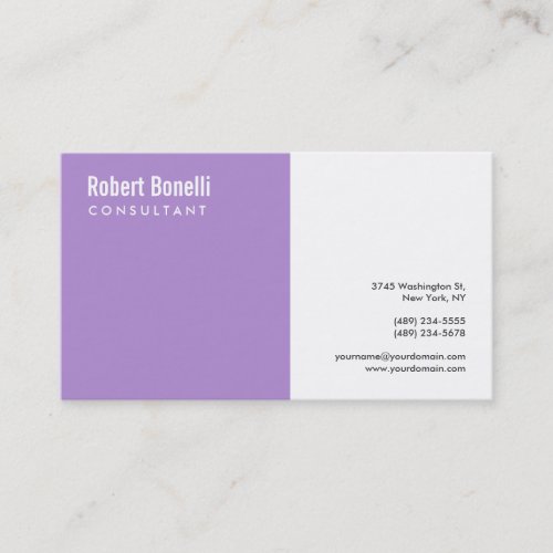 Minimalist Plain Modern Business Card
