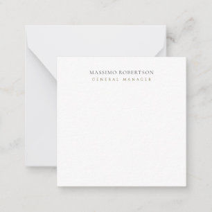 Minimalist Plain Modern  Note Card