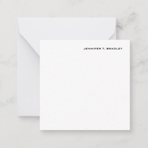 Minimalist Plain Modern Note Card