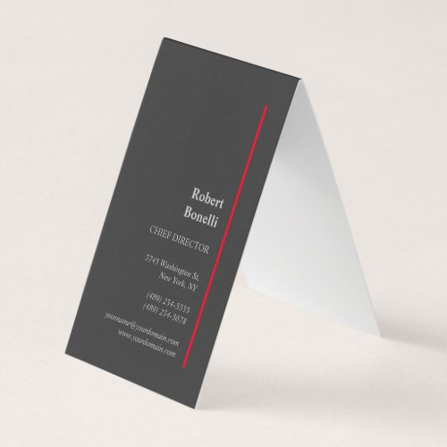 Minimalist Plain Modern Premium Black Business Card