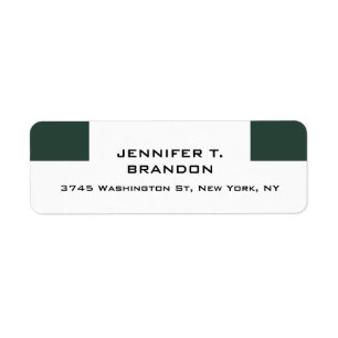 Minimalist Plain Modern Professional Label