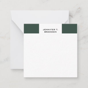 Minimalist Plain Modern Professional Note Card