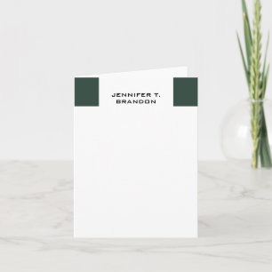 Minimalist Plain Modern Professional Note Card
