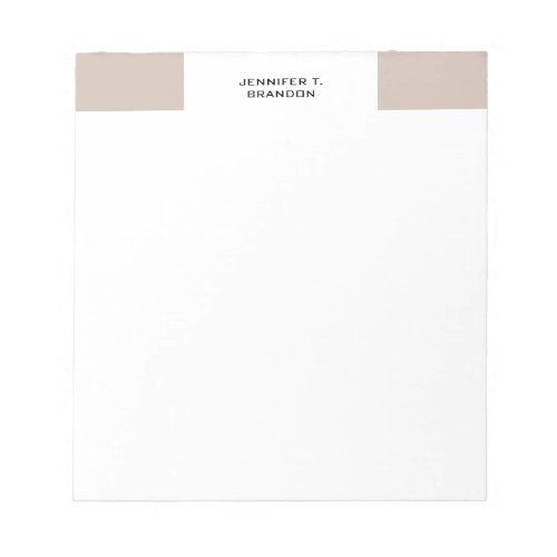 Minimalist Plain Modern Professional Notepad