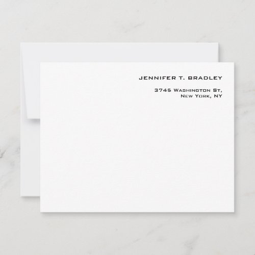 Minimalist Plain Modern RSVP Card