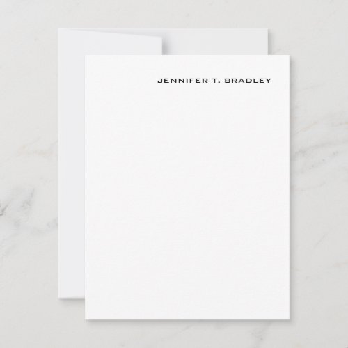 Minimalist Plain Modern RSVP Card