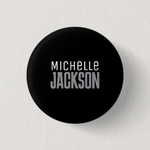 Minimalist Plain Modern Your Name Message Button