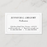 [ Thumbnail: Minimalist & Plain Professional Business Card ]