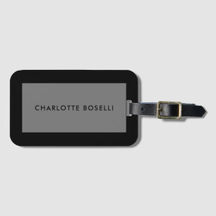 Minimalist Plain Professional Modern Luggage Tag