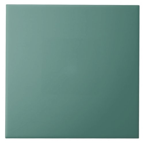 Minimalist Plain Teal Dark Sage Green tile