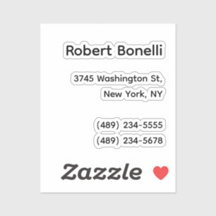 Minimalist Plain White Modern  Sticker