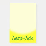 [ Thumbnail: Minimalist, Plain, Yellow Background & Green Name Notes ]