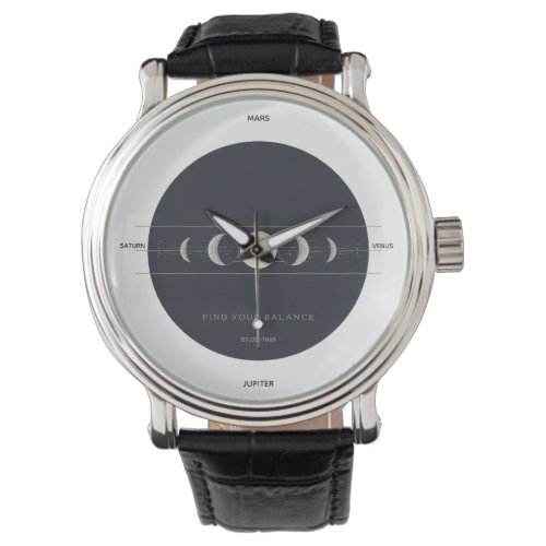 Minimalist Planetary Alignment Watch