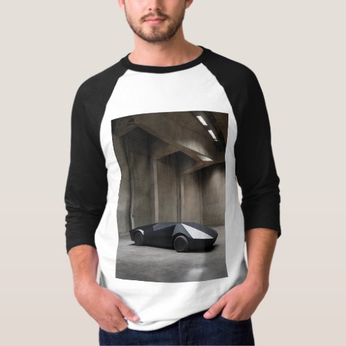  minimalist polygon geometric car tshirt design