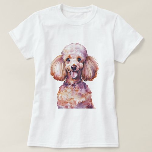 Minimalist Poodle Dog Inspired  T_Shirt