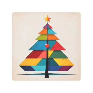 Minimalist Pop Art Geometric Christmas Tree