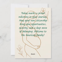 Minimalist Pregnancy Greeting Card 