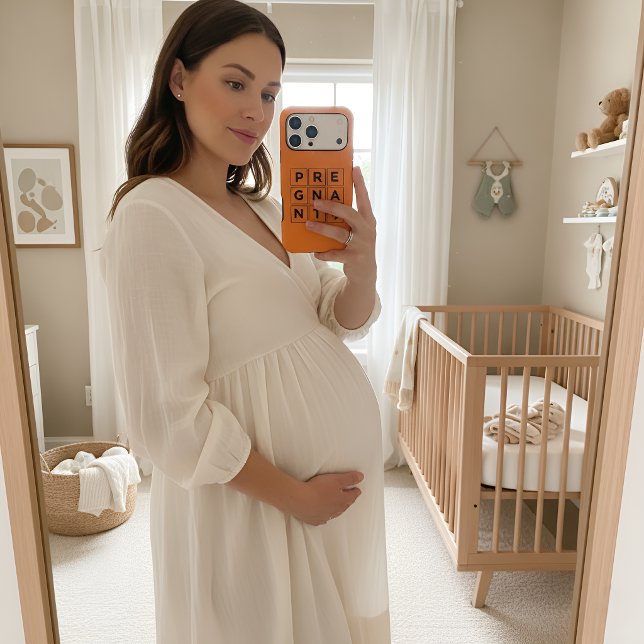 Minimalist Pregnancy Stylish iPhone 17 Pro Max Case-Mate iPhone Case (Creator Uploaded)