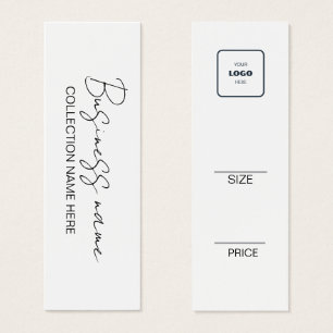 Minimalist Price Hang Tag Card